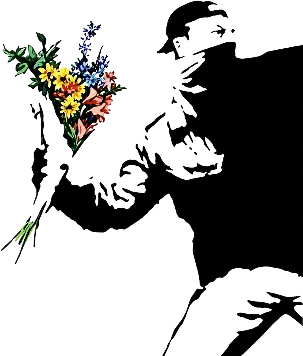 Le Lanceur de fleurs de Banksy