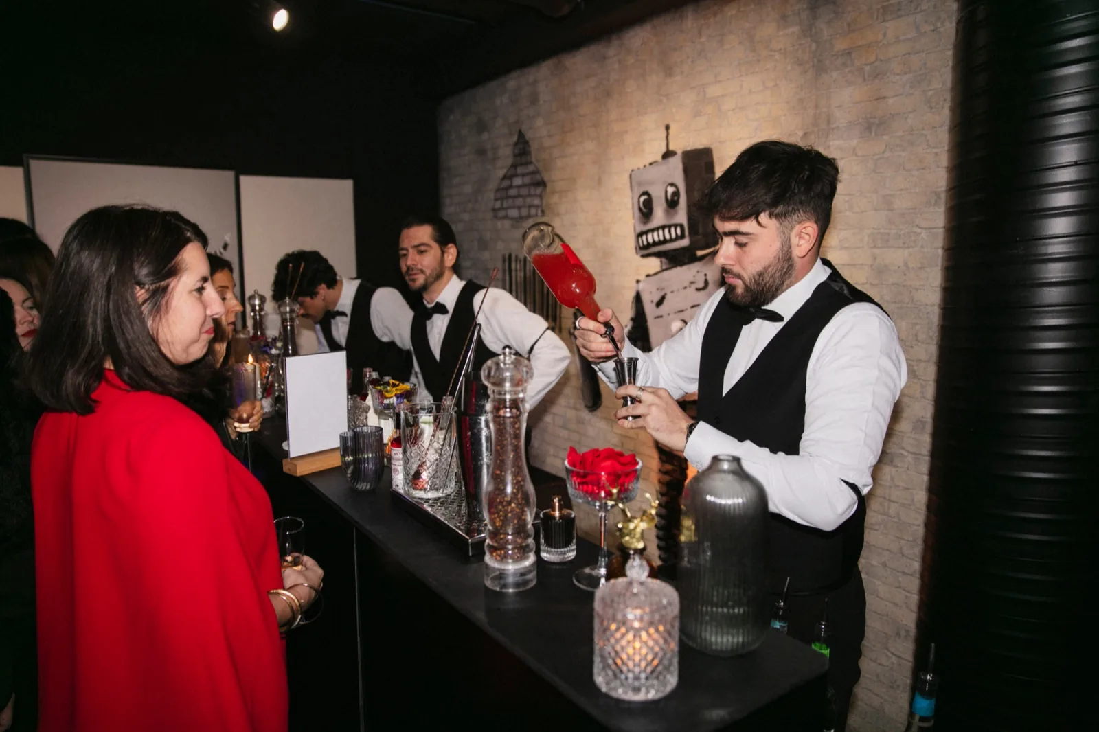 Bar à cocktails lors d’un événement